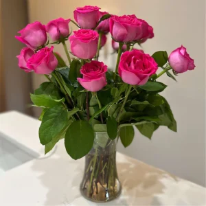 Long Stem Pink Rose Bouquet